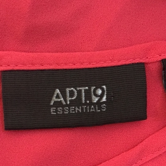 APT 9 Women’s Sleeveless Tank Blouse Hot Pink Size L Lightweight Slinky Summer - Picture 9 of 11